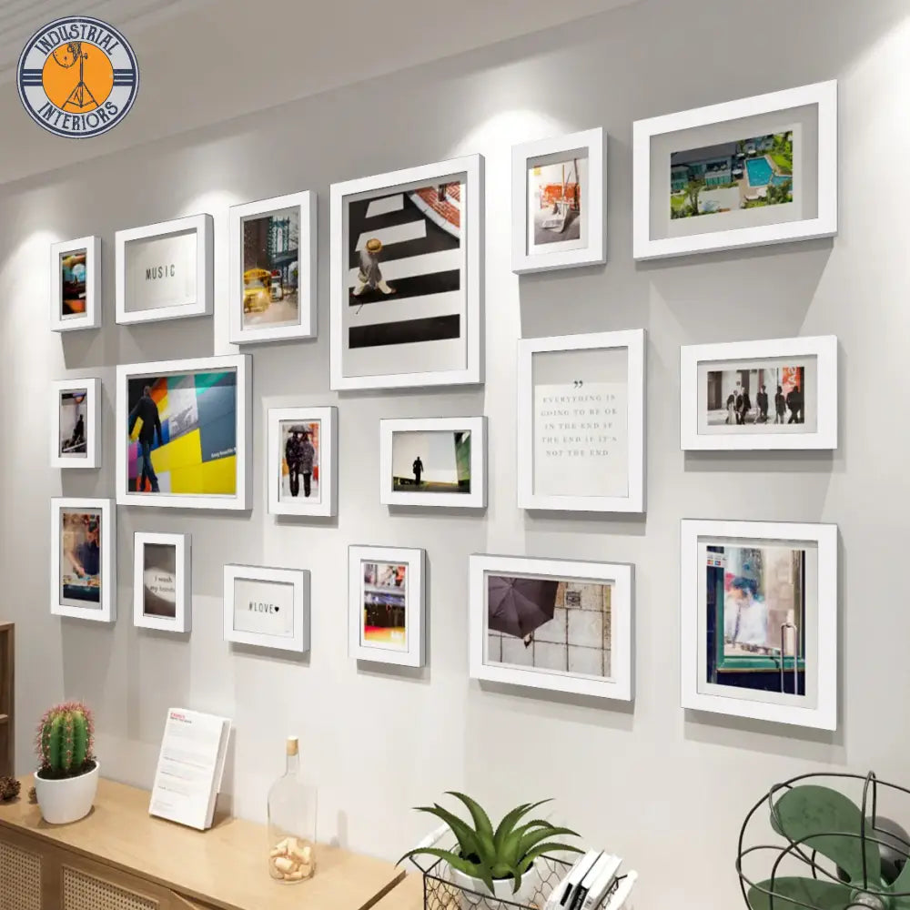 18 Piece Black & White Photo Frames Frames Wall Decor
