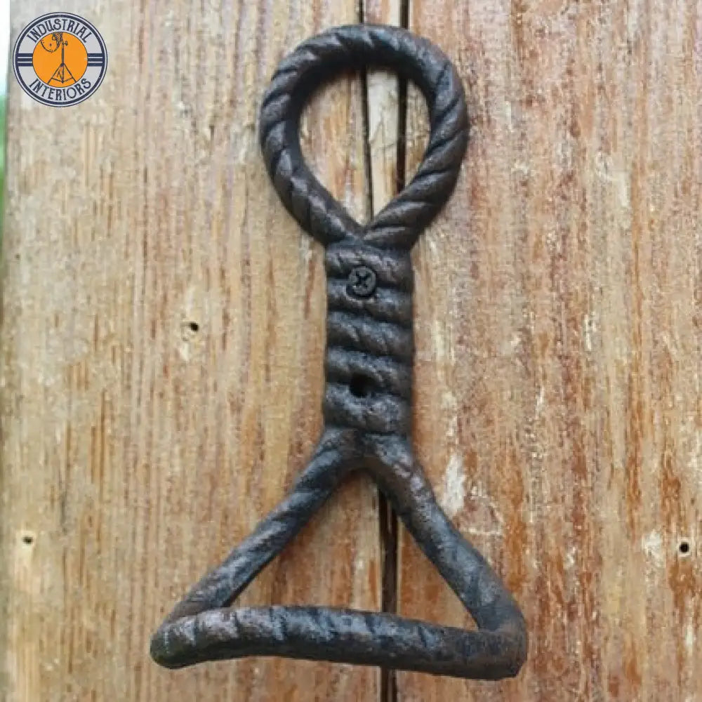2Pcs European Style Industrial Cast Iron Knot Hook Default Hanger