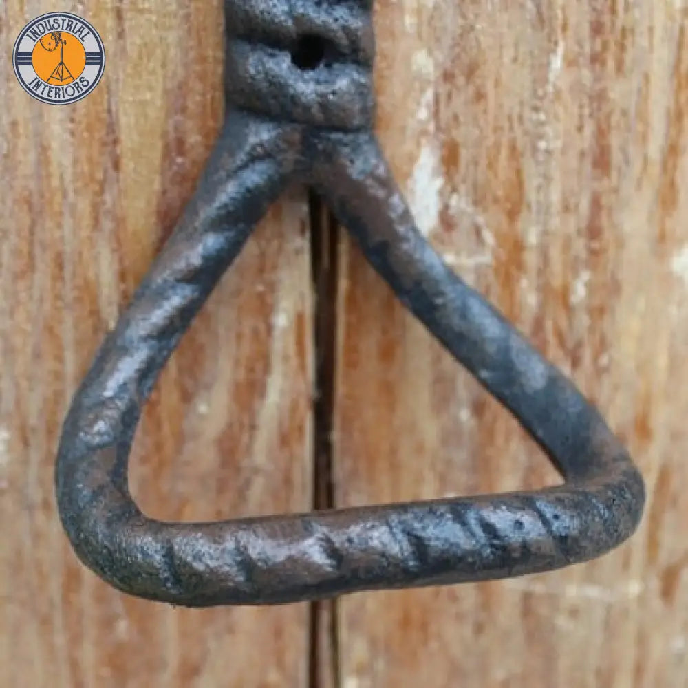 2Pcs European Style Industrial Cast Iron Knot Hook Hanger