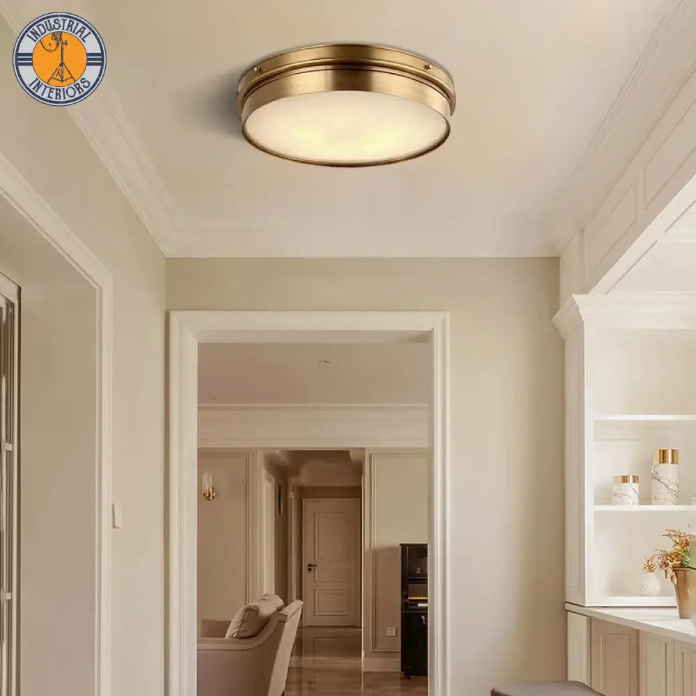Brass Vintage Led Modern Ceiling Light