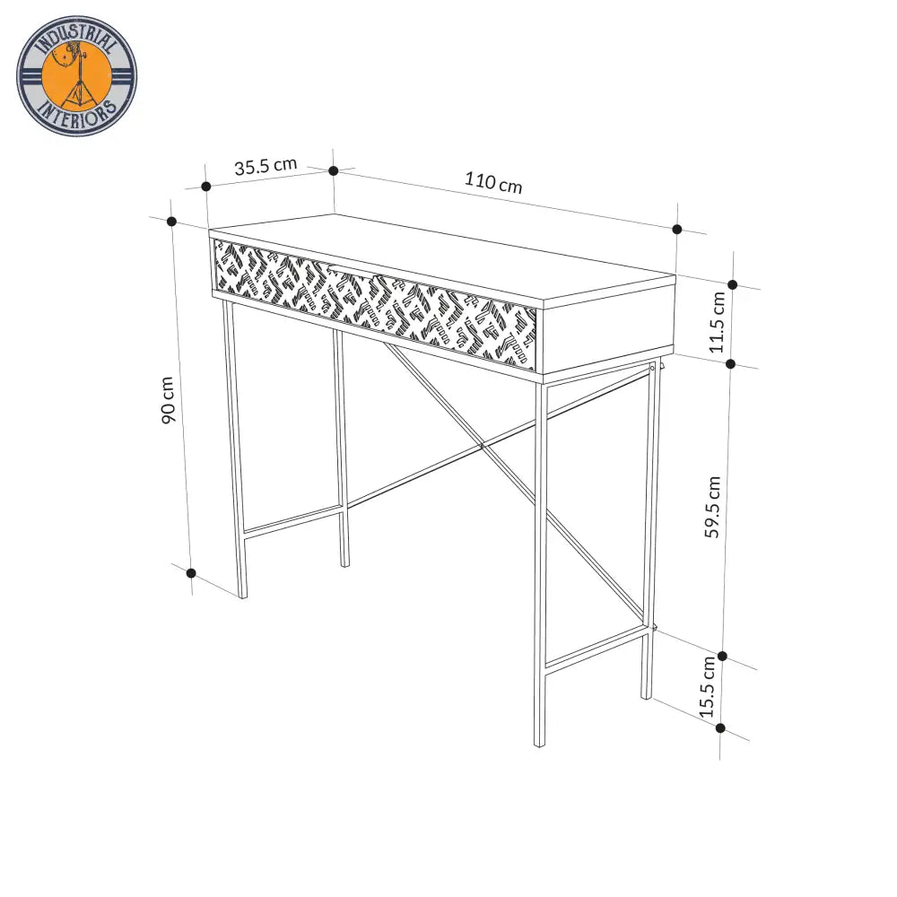 Brown Wooden Console Table