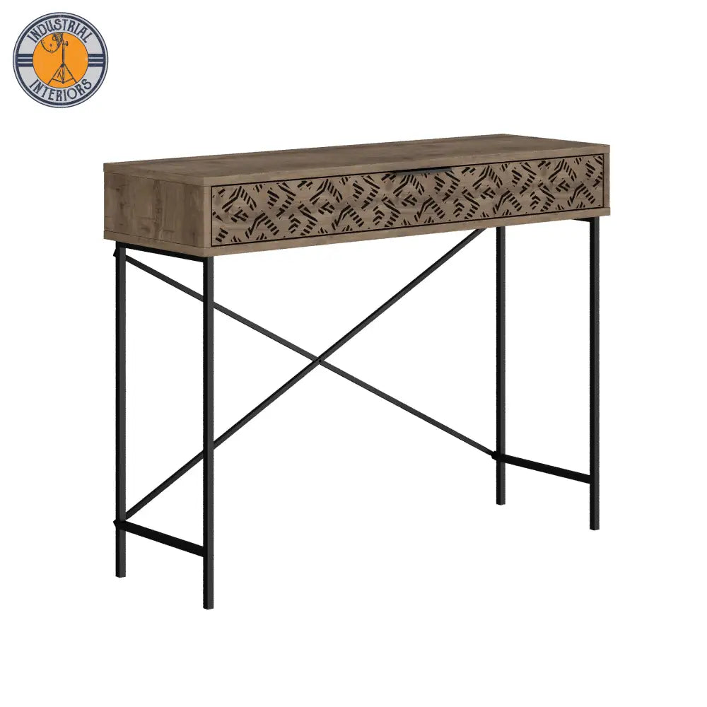 Brown Wooden Console Table
