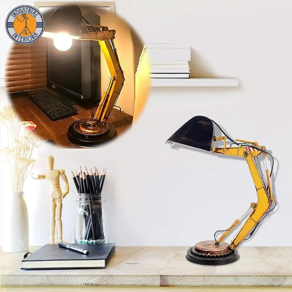 Creative Excavator Desk Lamp Children Home Decorative Led Table Lamp