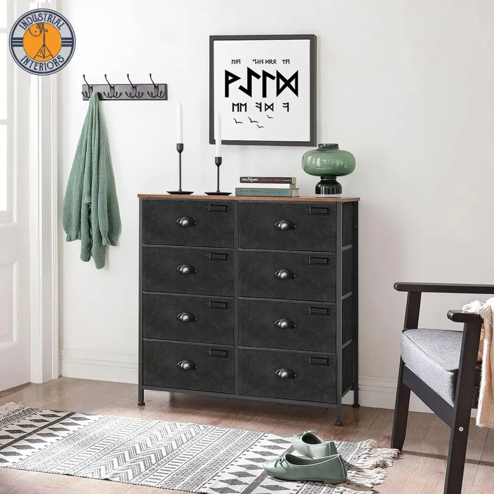 Industrial Chest Drawers Wide Console