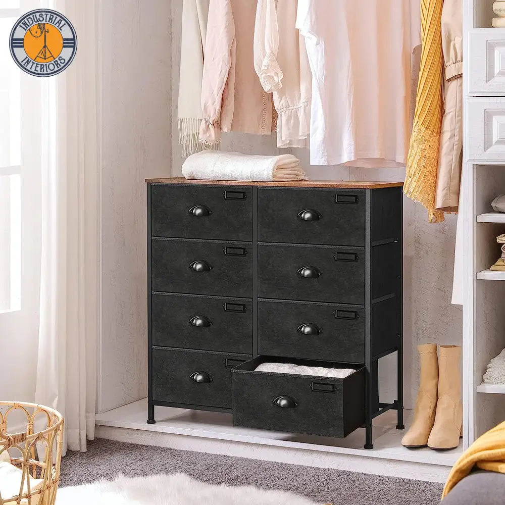 Industrial Chest Drawers Wide Console