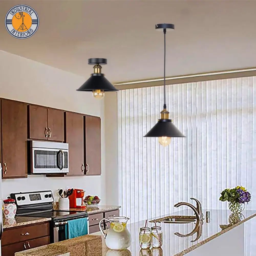 Industrial Retro Metal Ceiling Hanging Lamp Ceiling Light