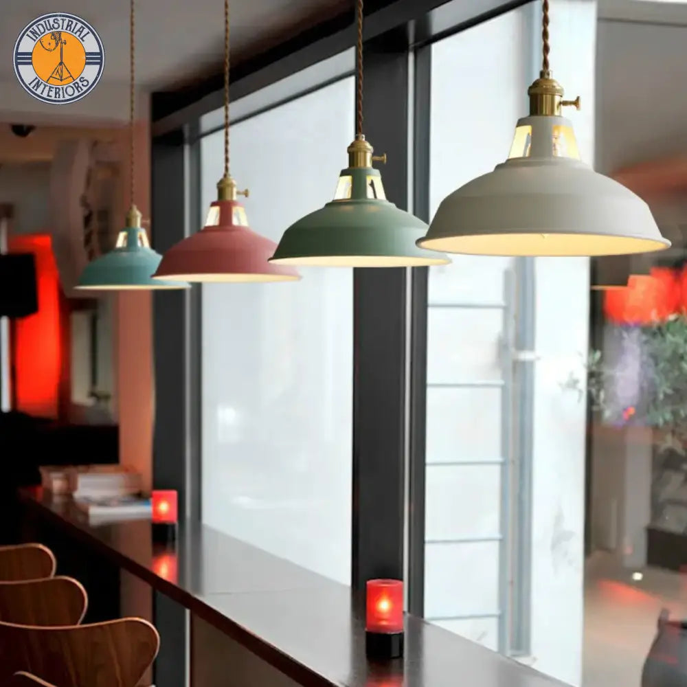 Iron Pendant Colorful Hanging Light Lighting