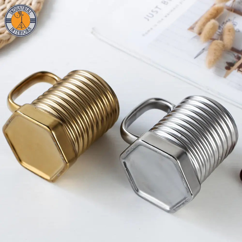 Screw Shape Ceramic Coffee Mug/Drinking Cup Mug