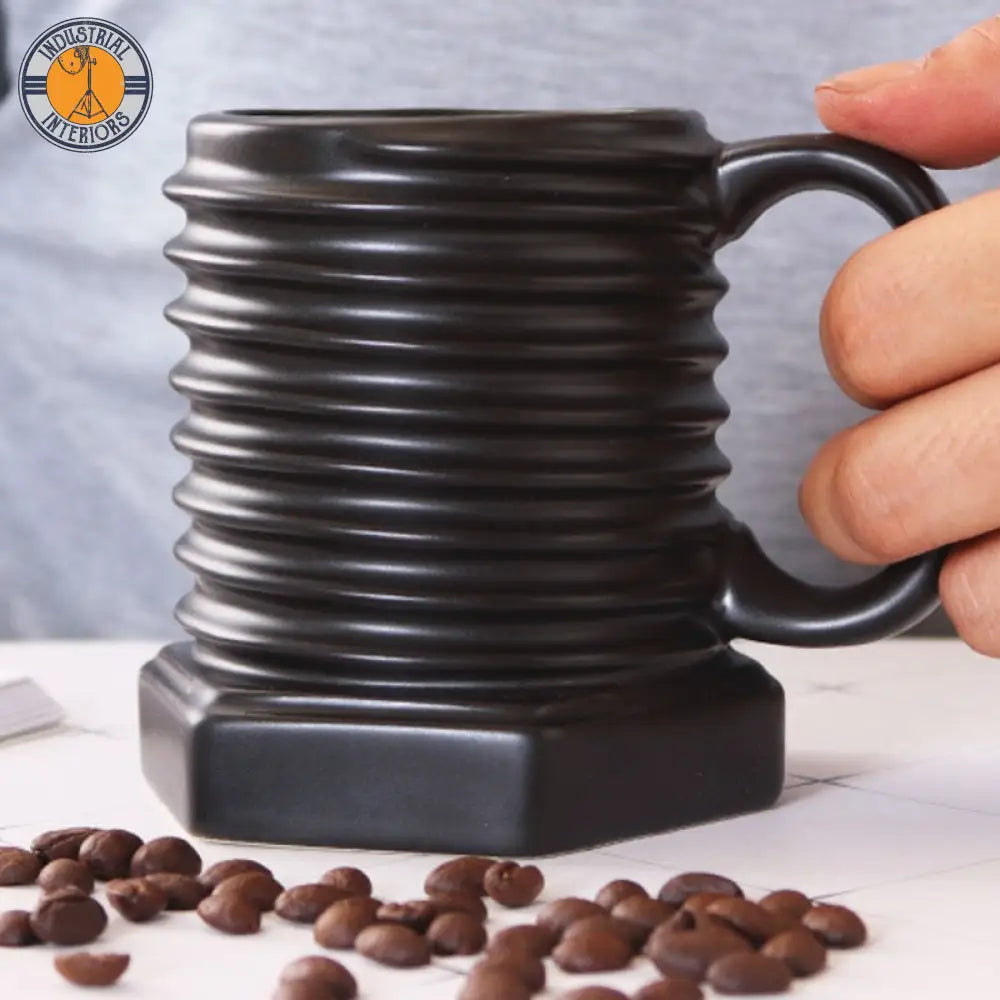 Screw Shape Ceramic Coffee Mug/Drinking Cup Mug
