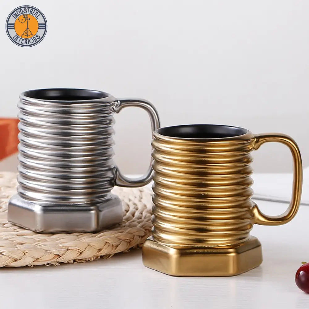 Screw Shape Ceramic Coffee Mug/Drinking Cup Mug