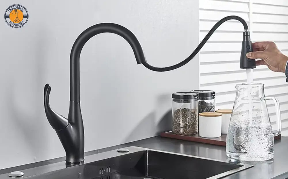 Touch Control Pull Out Spout Spray Kitchen Faucet