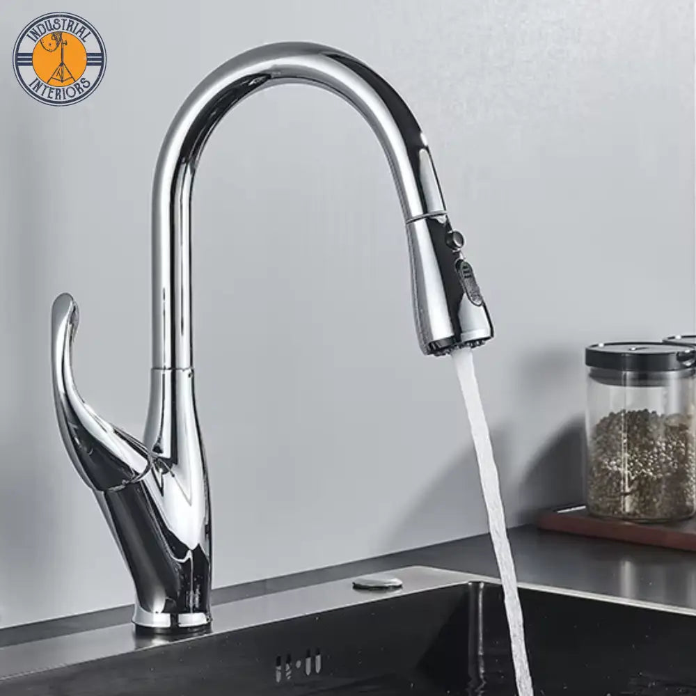 Touch Control Pull Out Spout Spray Kitchen Faucet