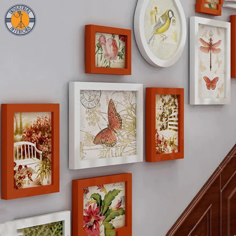 15 Piece Photo Frame Stairs On The Wall Corridor Decor