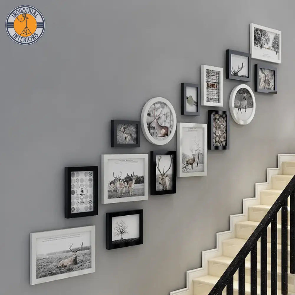 15 Piece Photo Frame Stairs On The Wall Corridor Decor