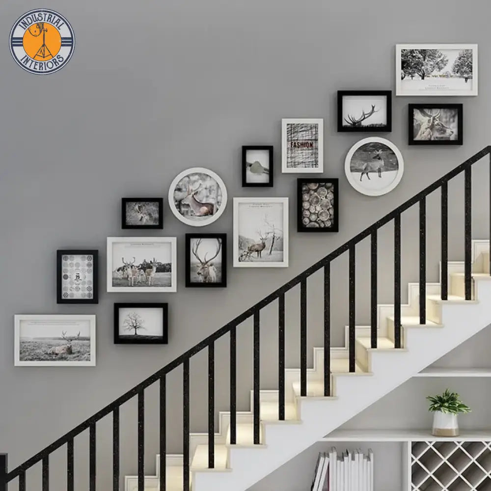 15 Piece Photo Frame Stairs On The Wall Corridor Decor