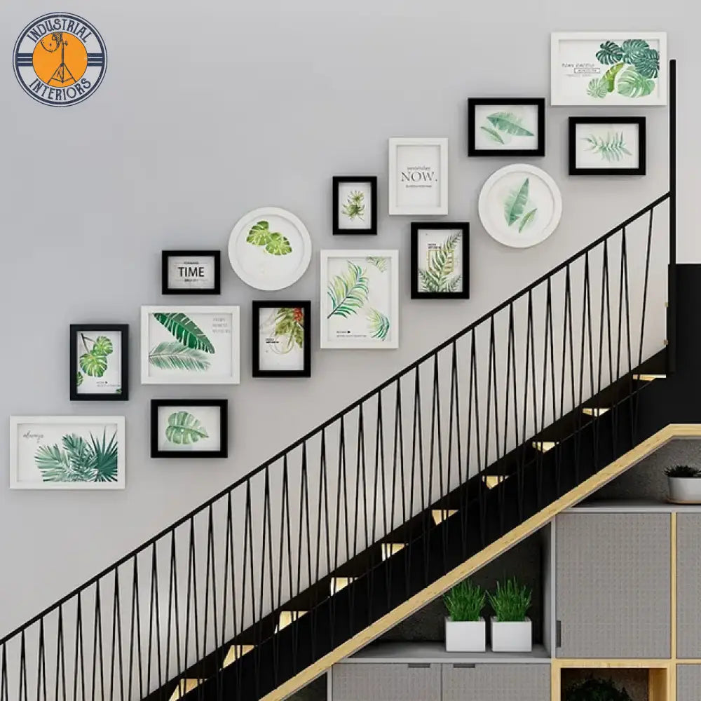 15 Piece Photo Frame Stairs On The Wall Corridor Decor