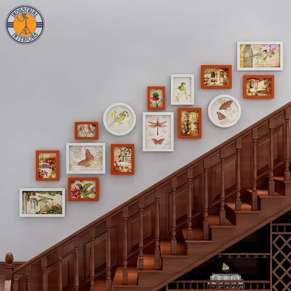 15 Piece Photo Frame Stairs On The Wall Corridor Decor