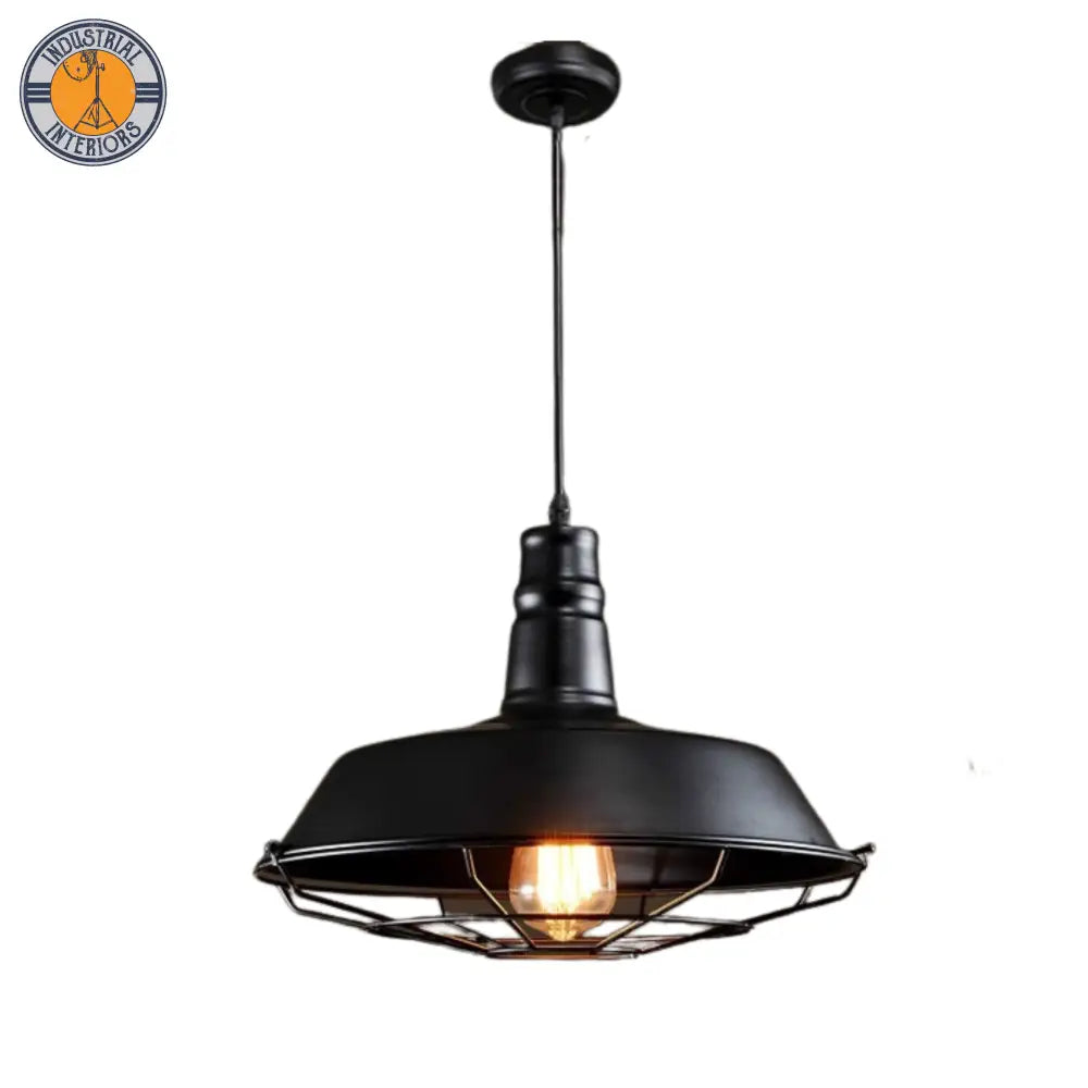 American Loft Industrial Retro Iron Pendant Lights Hanging Lamp Decoration Black Pendant Light