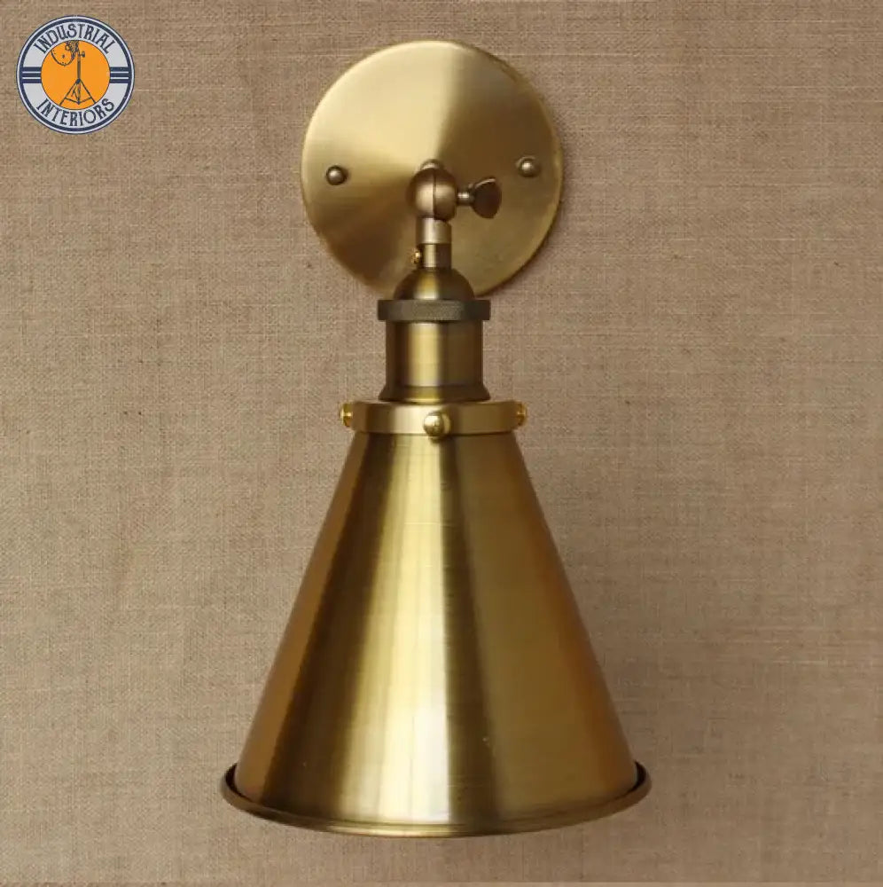 Brass Style Loft Industrial Vintage Wall Light Fixtures