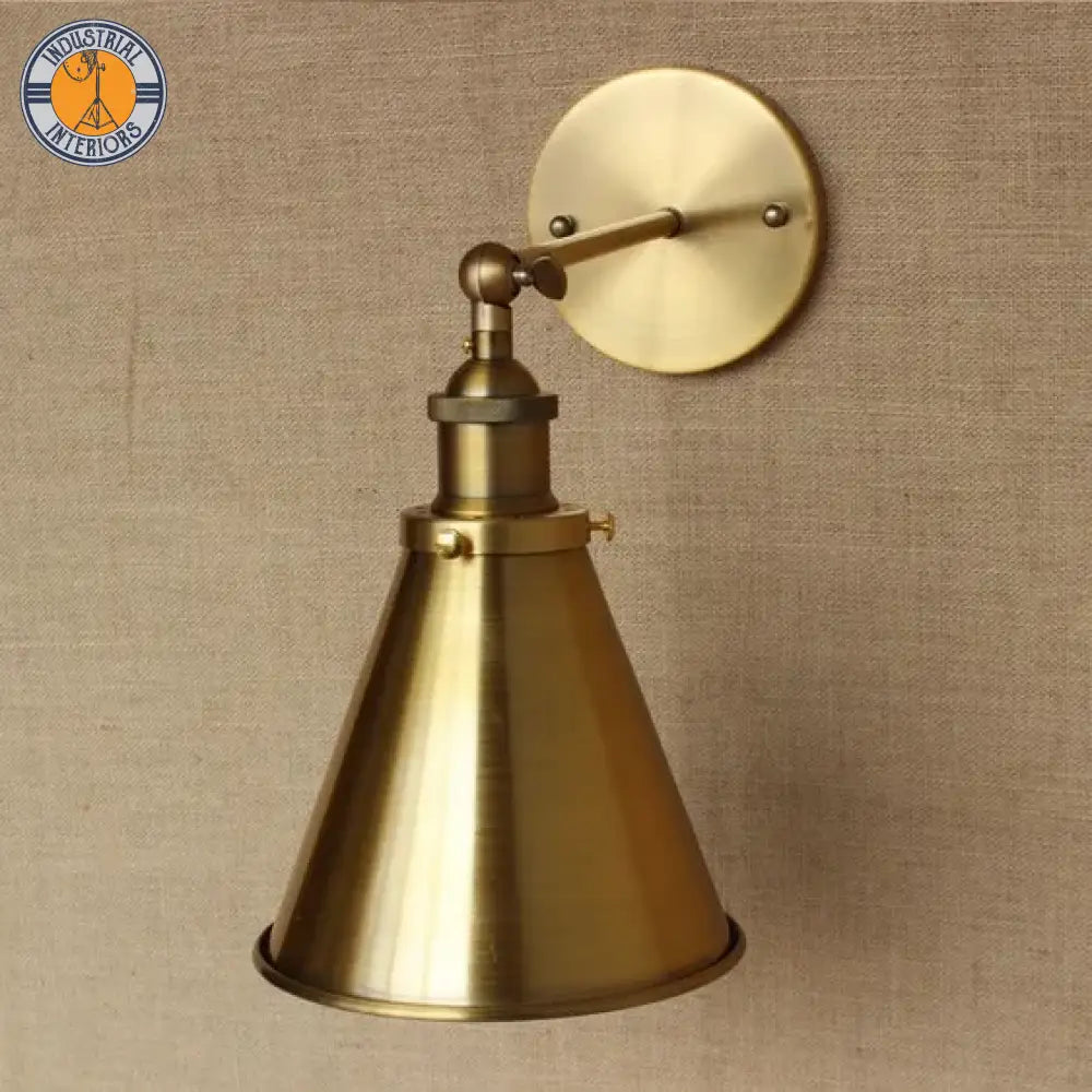 Brass Style Loft Industrial Vintage Wall Light Fixtures