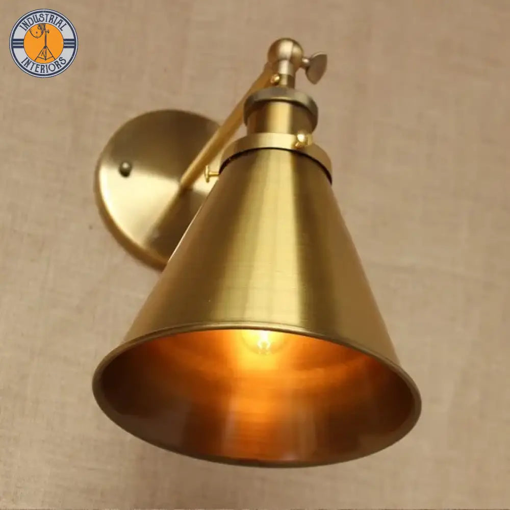 Brass Style Loft Industrial Vintage Wall Light Fixtures