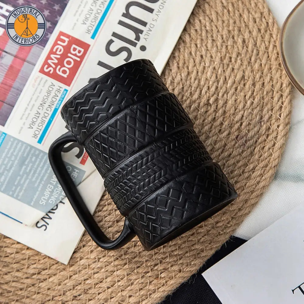 Creative Ceramic Tire Mug Household Drink Cup