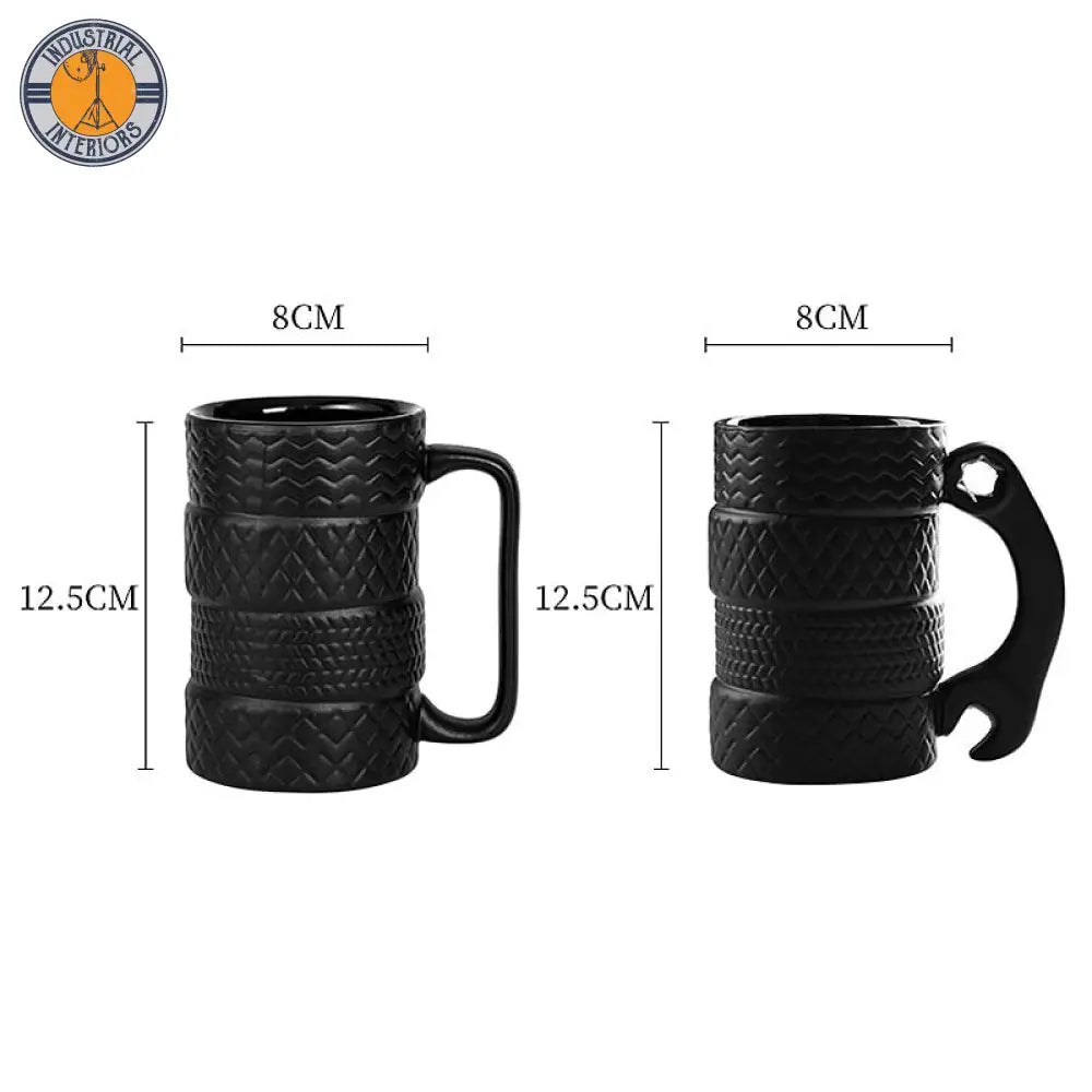 Creative Ceramic Tire Mug Household Drink Cup