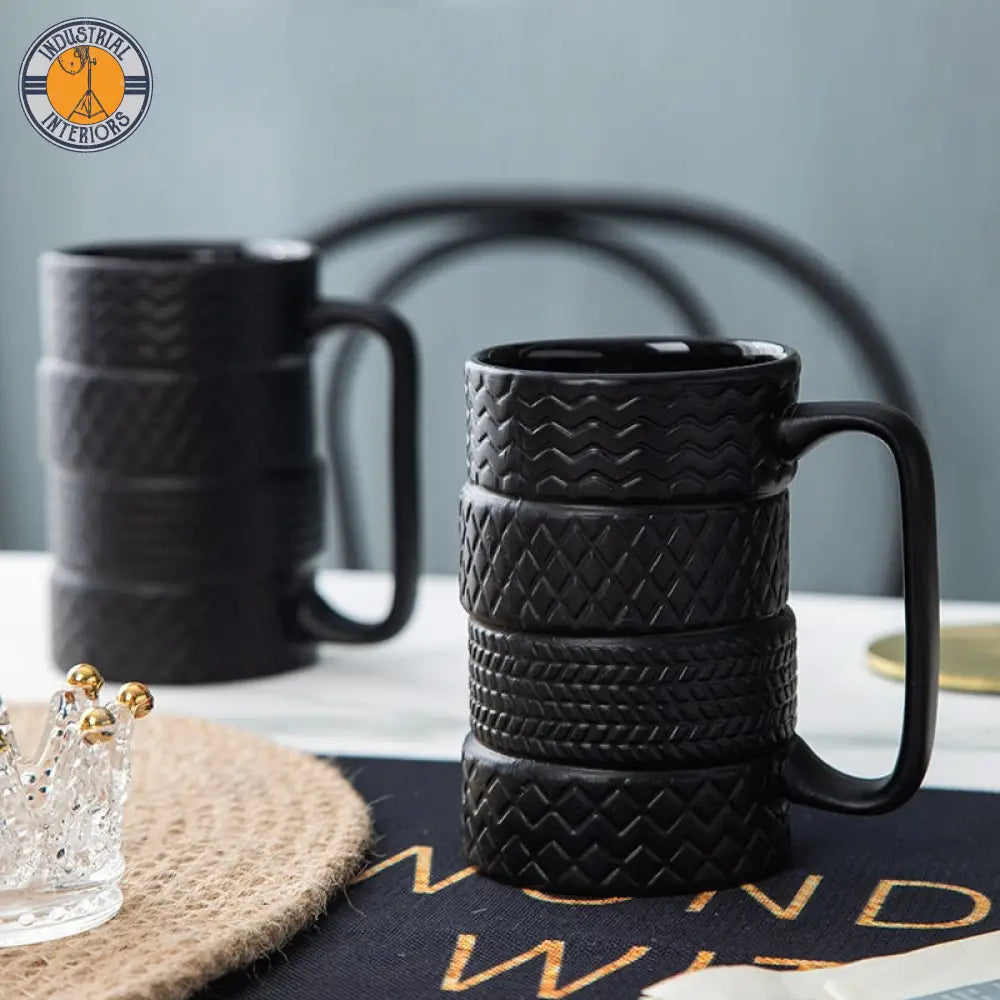 Creative Ceramic Tire Mug Household Drink Cup