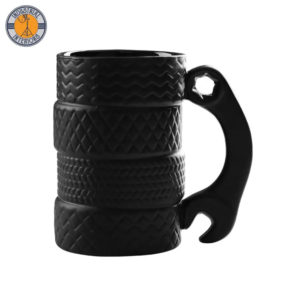 Creative Ceramic Tire Mug Household Drink Cup Style B / 500Ml