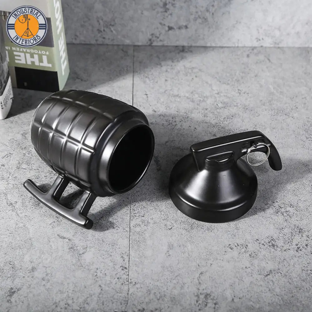 Creative Grenade Coffee Mug Cup With Lid