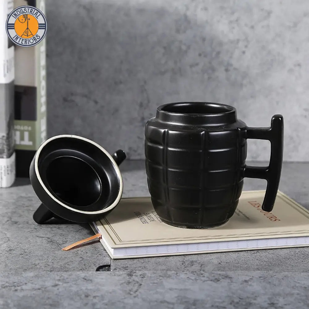 Creative Grenade Coffee Mug Cup With Lid