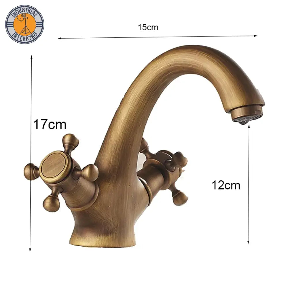 Free Shipping Dual Handle Basin Faucet Single Hole Deck Mounted Brass Bathroom Vanity Sink Mixers