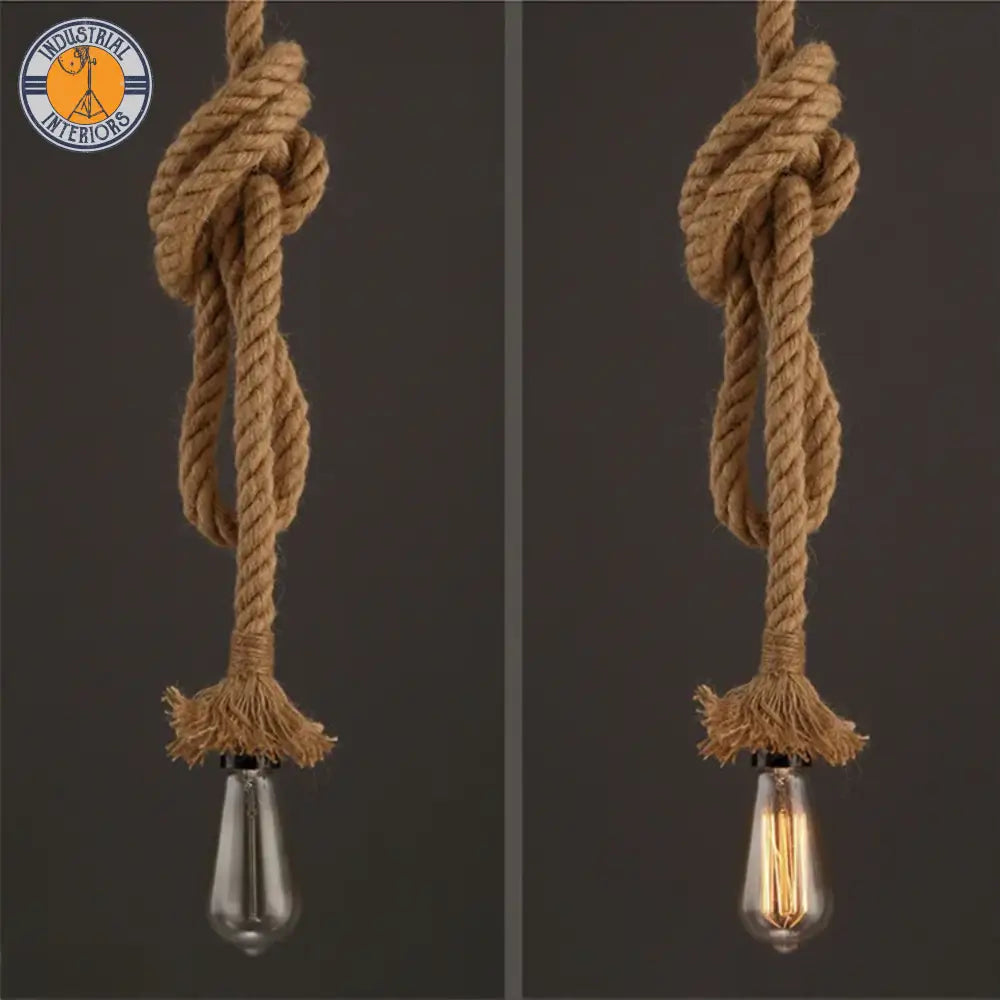 Hemp Rope Chandelier Lighting