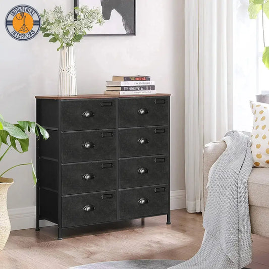 Industrial Chest Drawers Wide Console