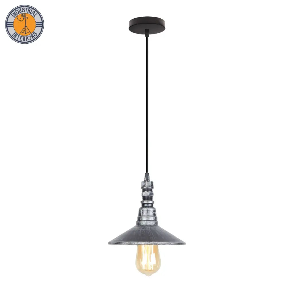 Industrial Retro Loft Pendant Vintage Light/Ceiling Lamp Decoration Silver B Light