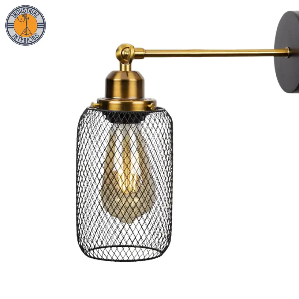 Industrial Wind Net Shade Wall Lamp Lighting