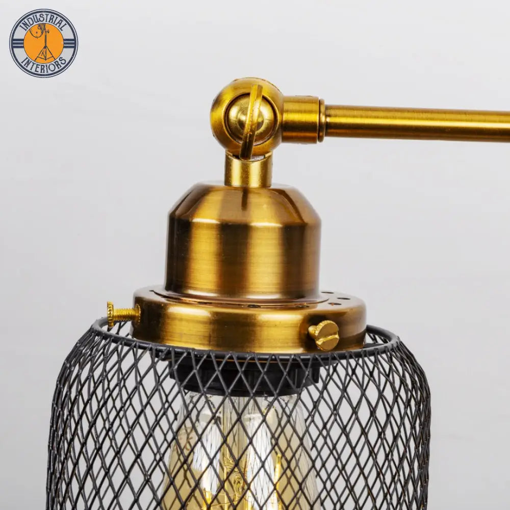 Industrial Wind Net Shade Wall Lamp Lighting