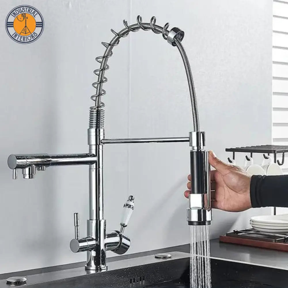 Kitchen Faucets Three Ways Sink Mixer Type A-Chrome