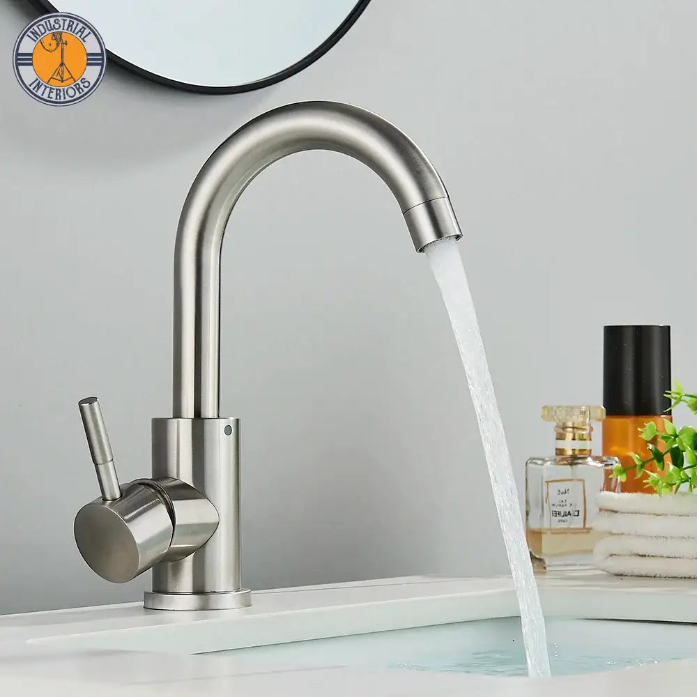 Matte Black Short Basin Brass Sink Faucet Bathroom Mixer Tap Single Handle Hot Cold Water Deck