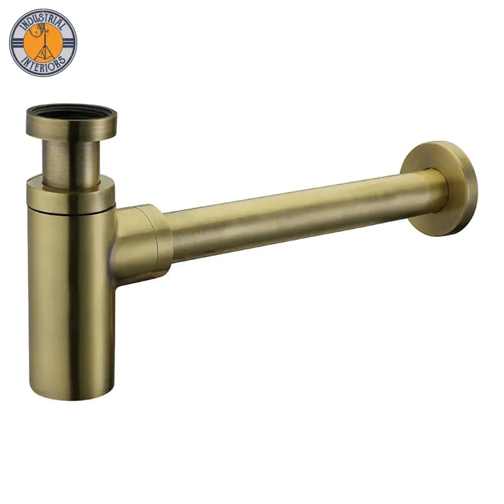 P-Trap Bathroom Drain High Quality Brass Body Brush Bronze Plumbing