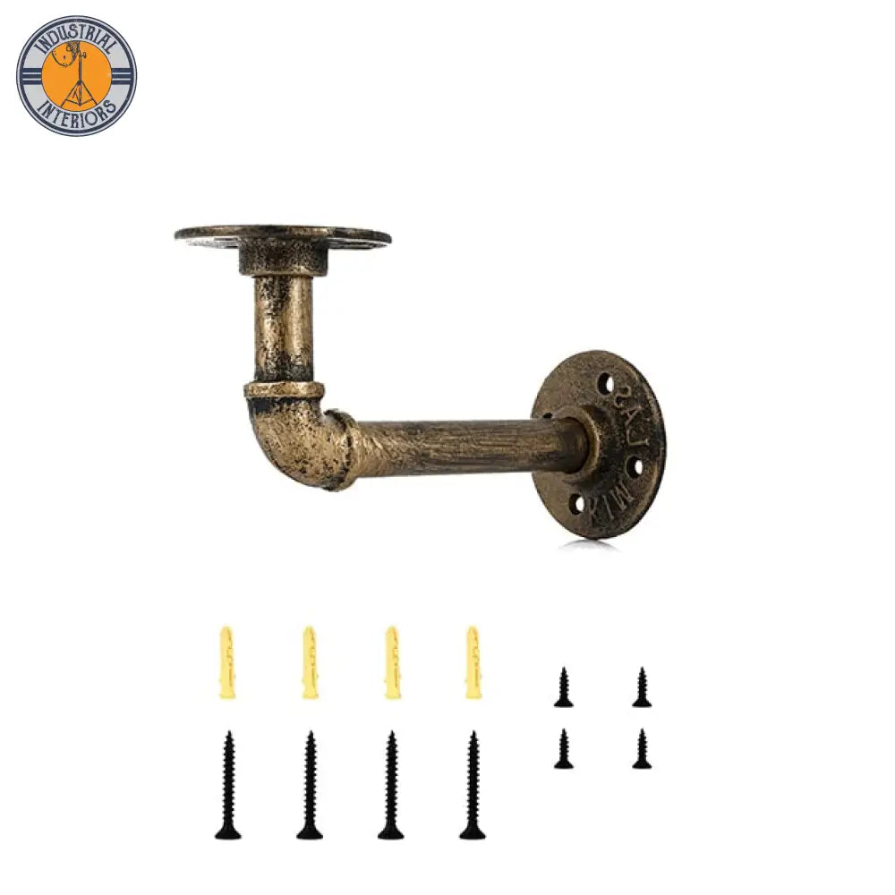 Pipe Shelf Bracket Iron Industrial Pipe Storage Holders Rack ...