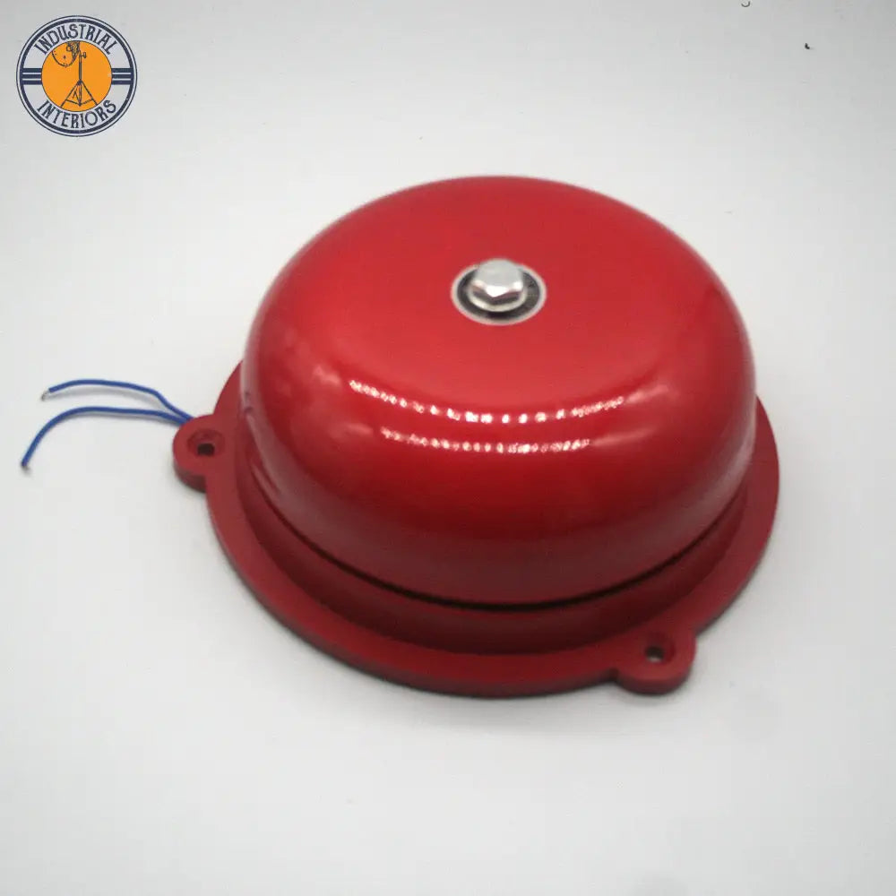 Red Tradition Electric Bell 220V Alarm 150Mm 6Inch