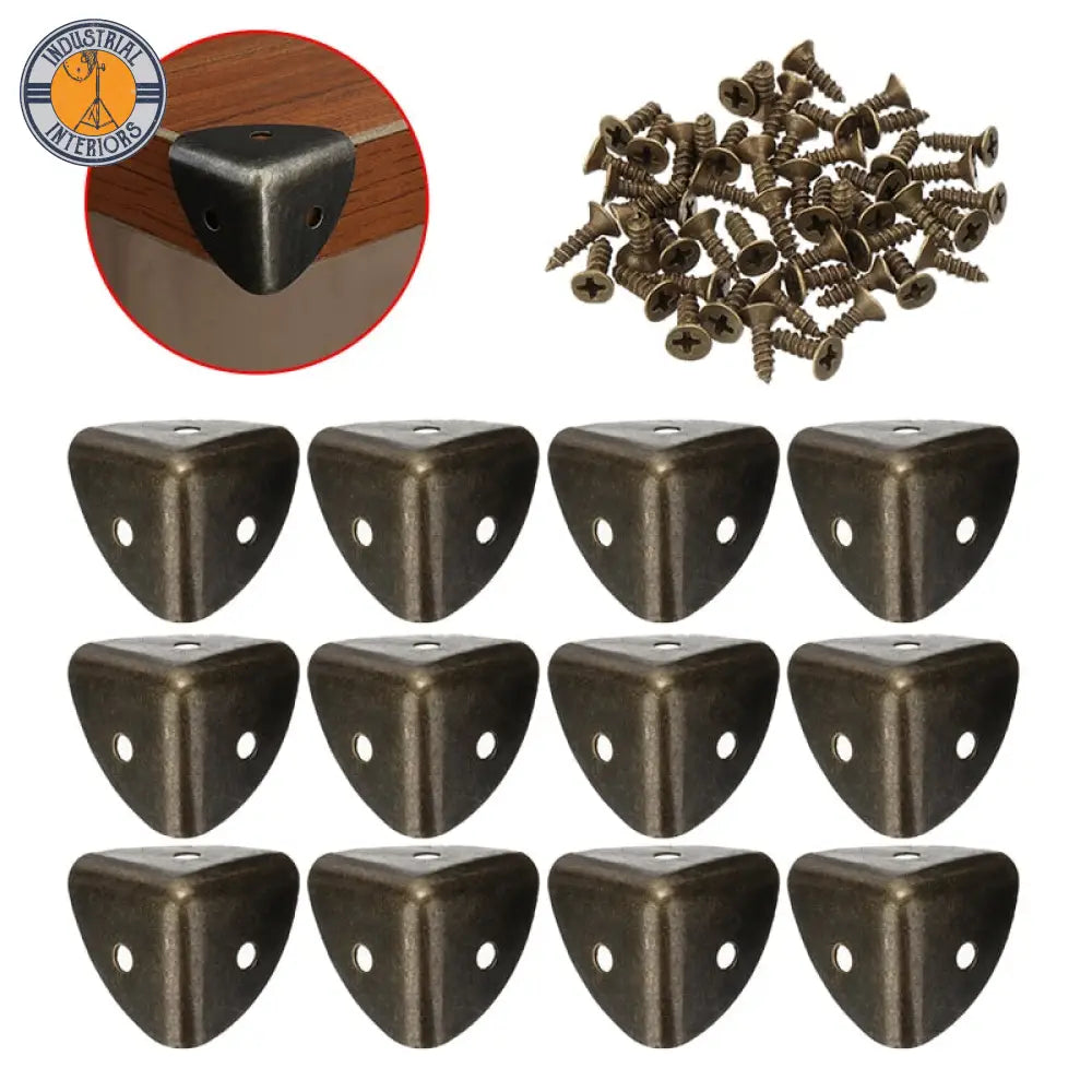 Retro Bronze Furniture Edge Protector Guard With Screws Default