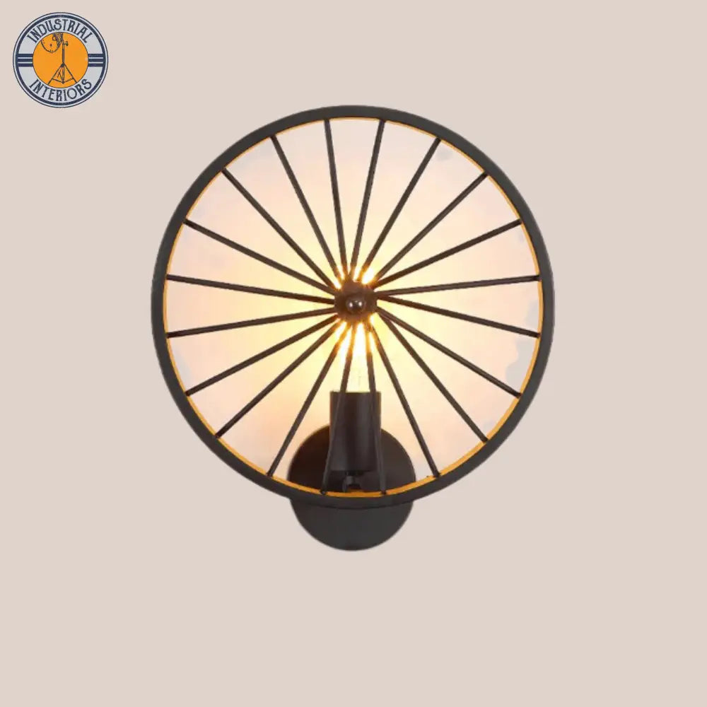 Retro Loft Wheel Wall Lamp Lighting