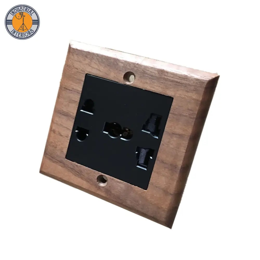 Retro Vintage Wall Lighting Switch Plate Socket International Socket