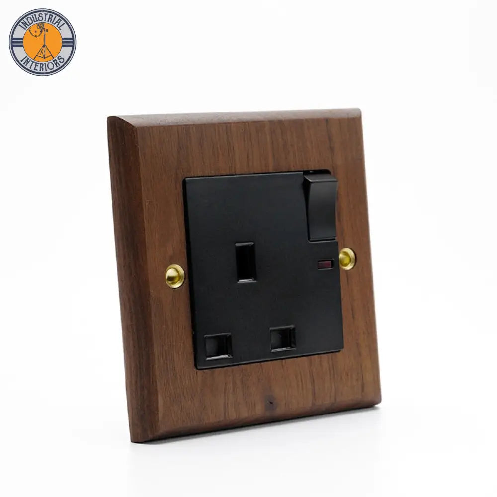 Retro Vintage Wall Lighting Switch Plate Socket Uk Socket