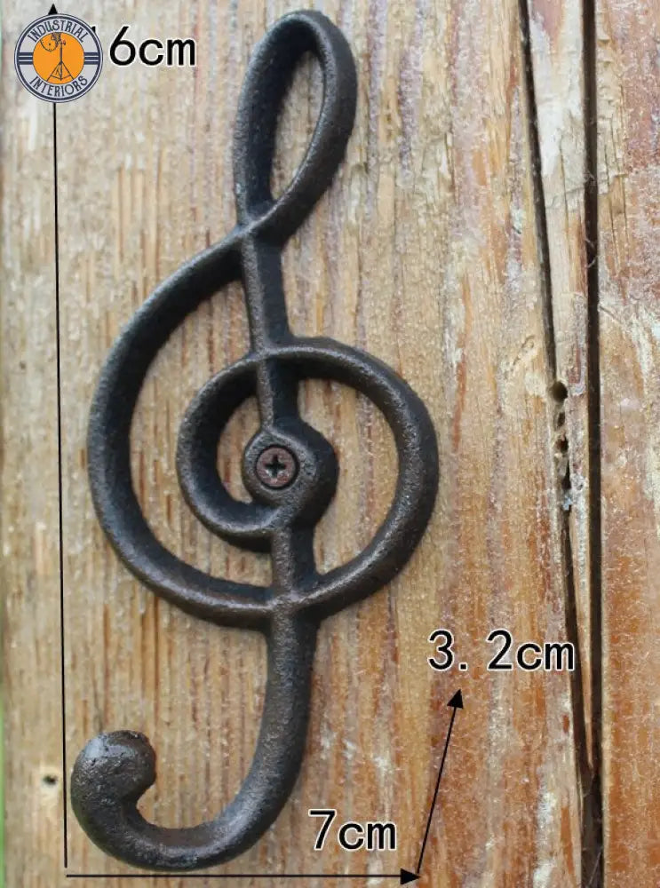 Rustic Vintage Industrial Cast Iron Hook European Decoration 6