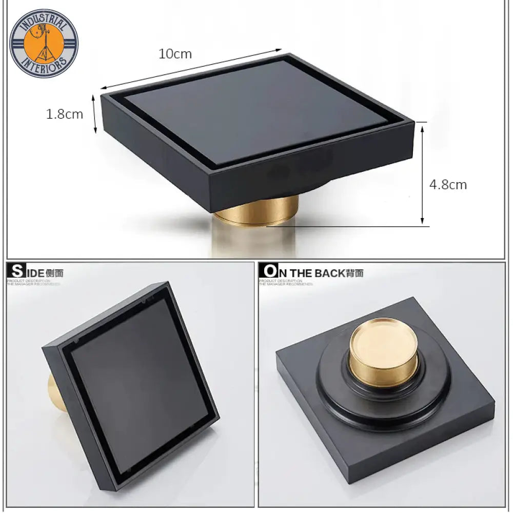 Square Invisible Bathroom Floor Shower Drain