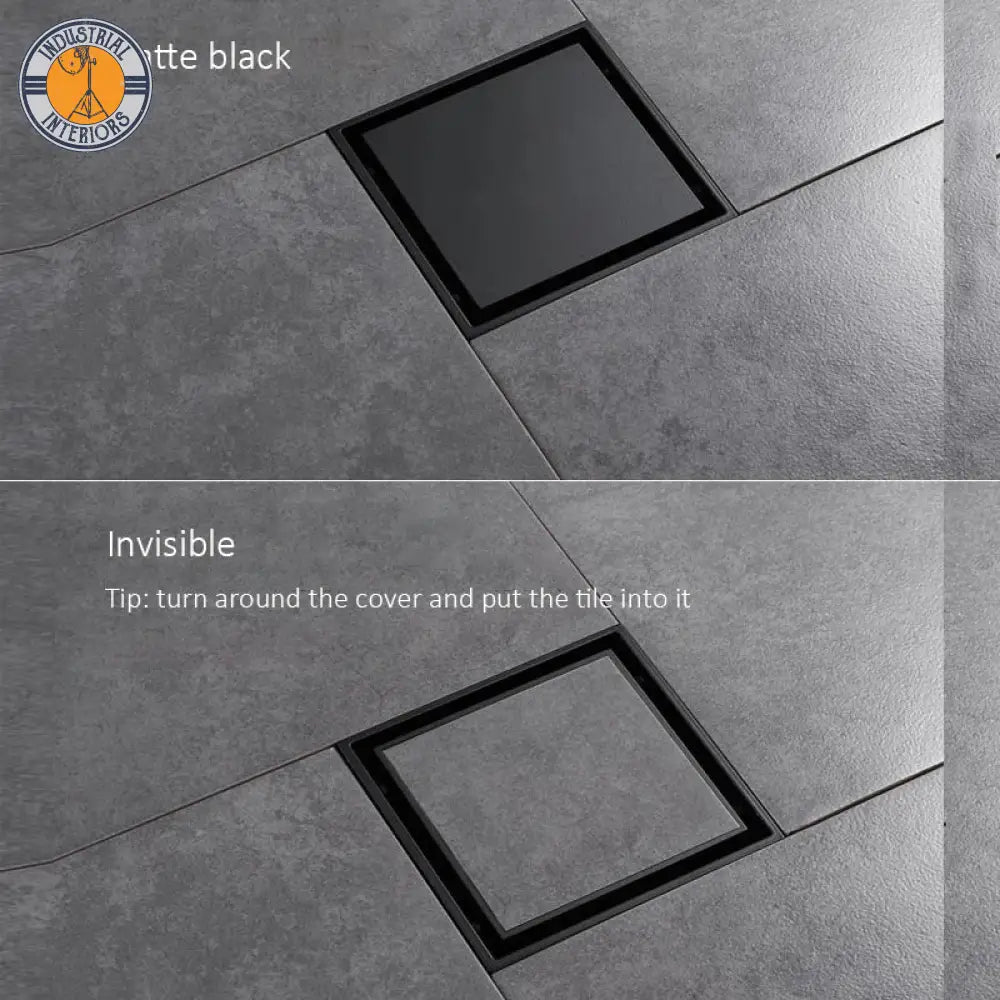 Square Invisible Bathroom Floor Shower Drain