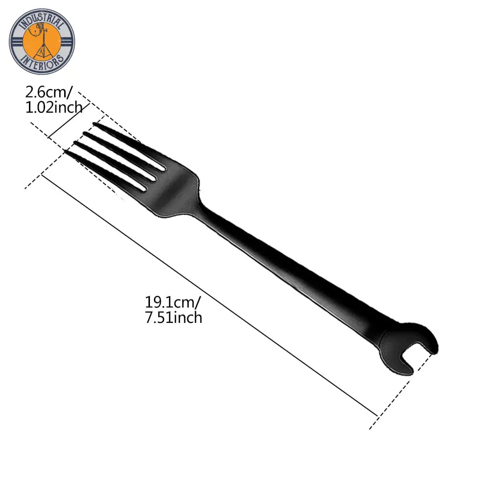 Stainless Steel Dinnerware Cutlery Set Black Fork L Cutlery